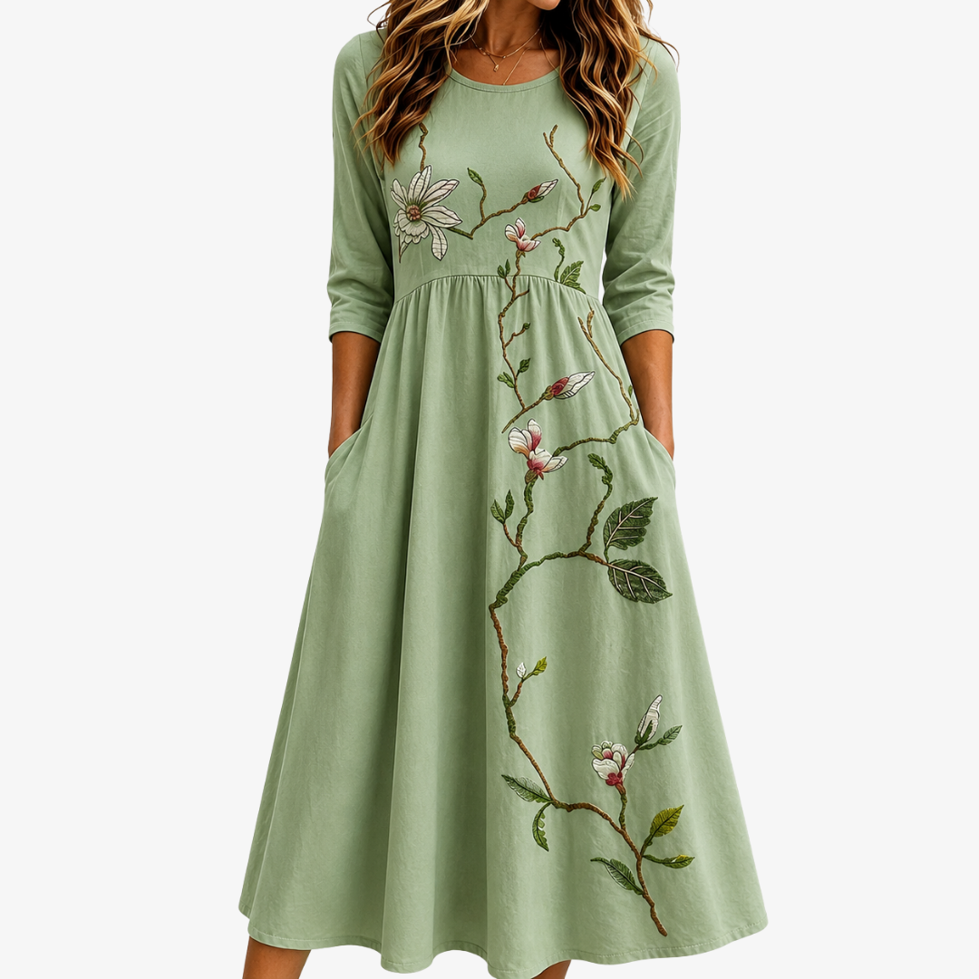 Robe Midi Sauge Floraison Willow