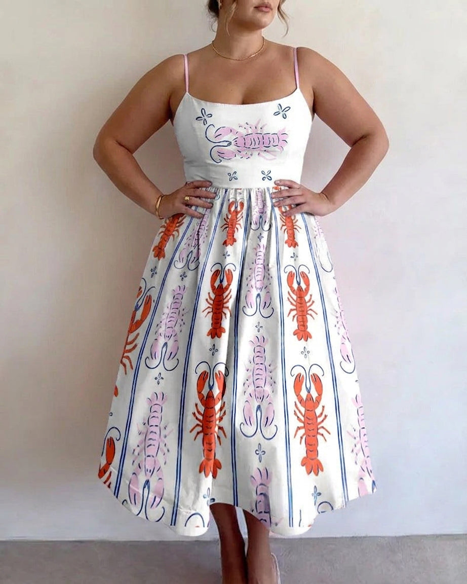 Brinleyrae | Seaside Whimsy Midi Dress