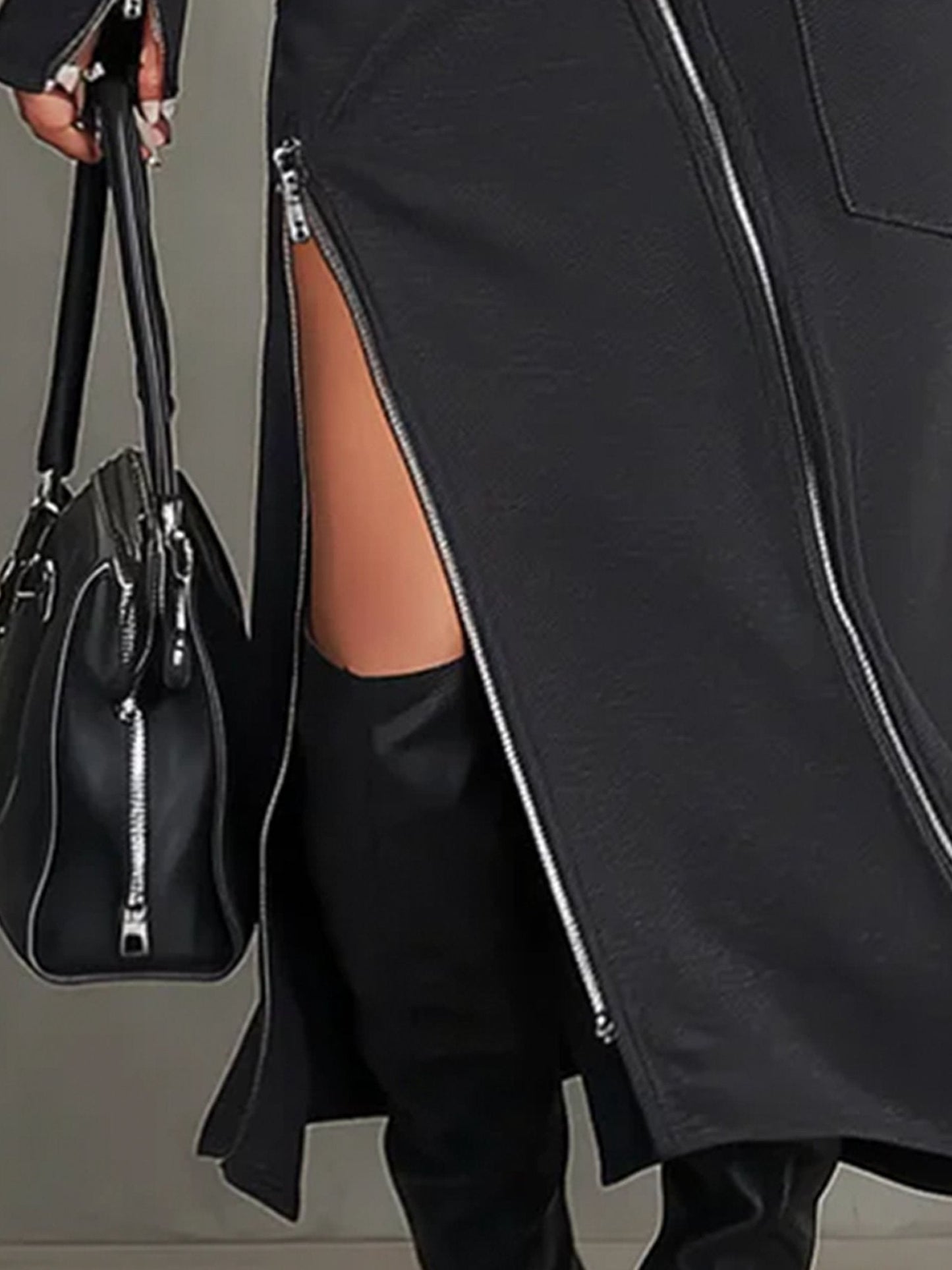 Harper High-Neck Zipper Pocket Set