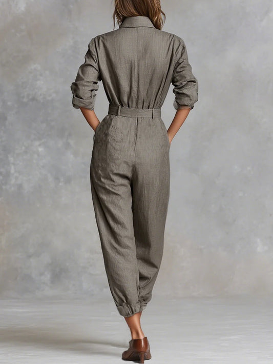 Emery Cotton and Linen Jumpsuit