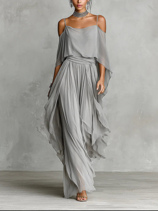 Caroline | Airy Off-shoulder Set