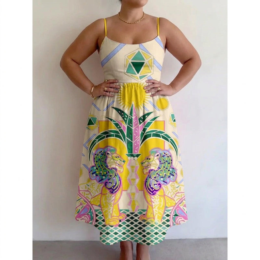 Zephyrelle | Sun Temple Midi Dress