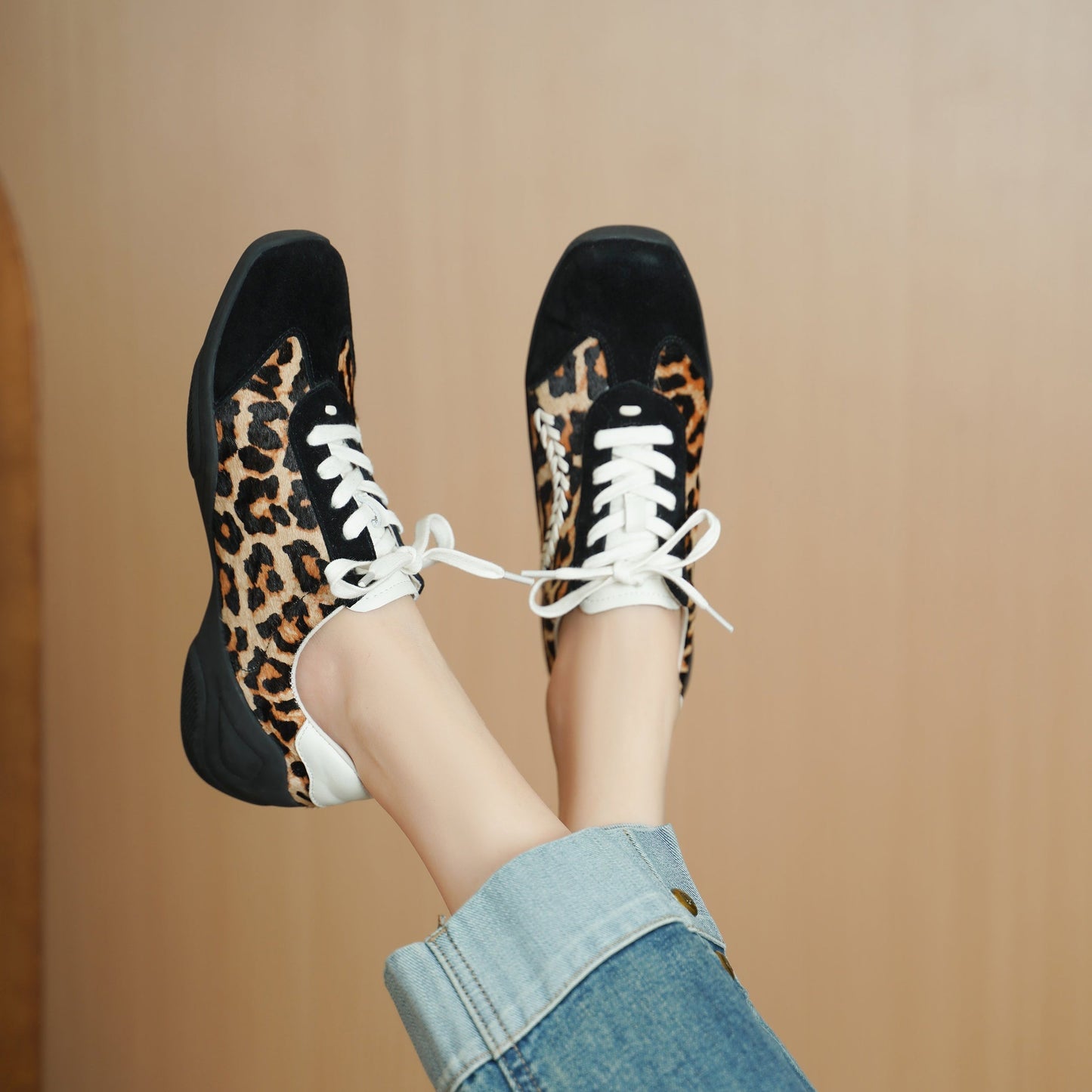 Lea Genuine Suede Sneakers