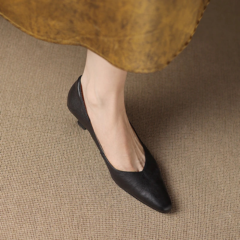 Grace Genuine Leather Heels