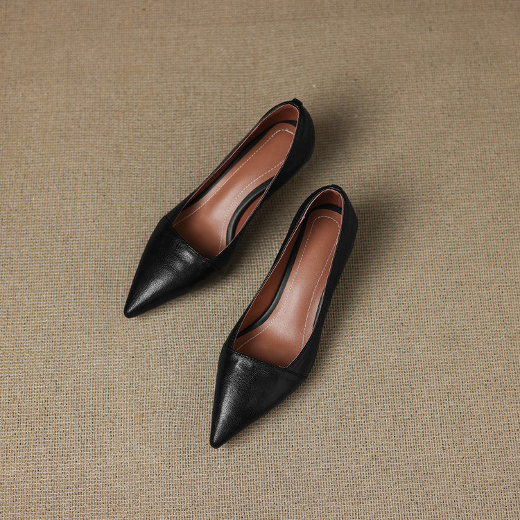 Selly Genuine Leather Heels