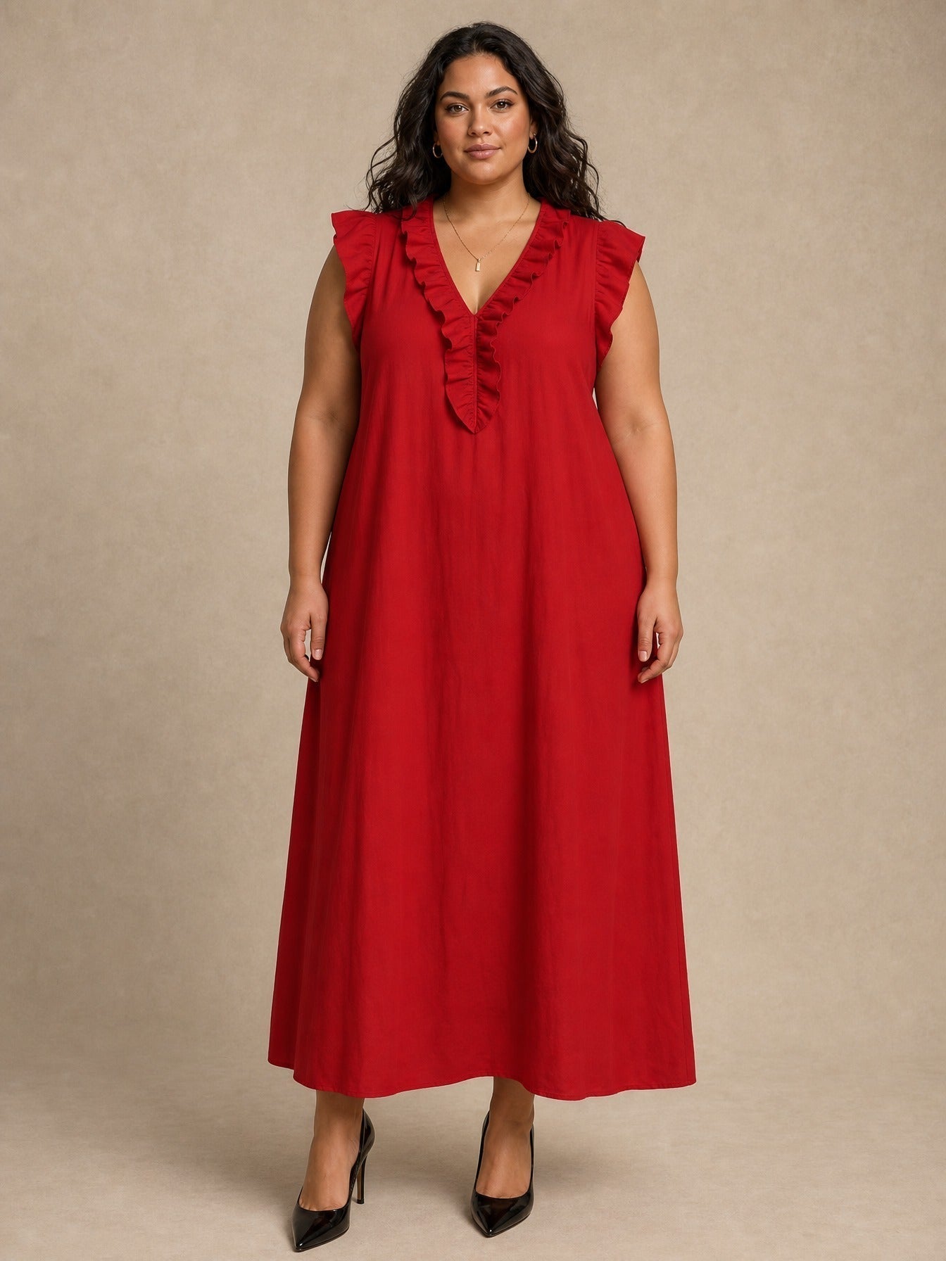 Sienna Ruffle Maxi Dress