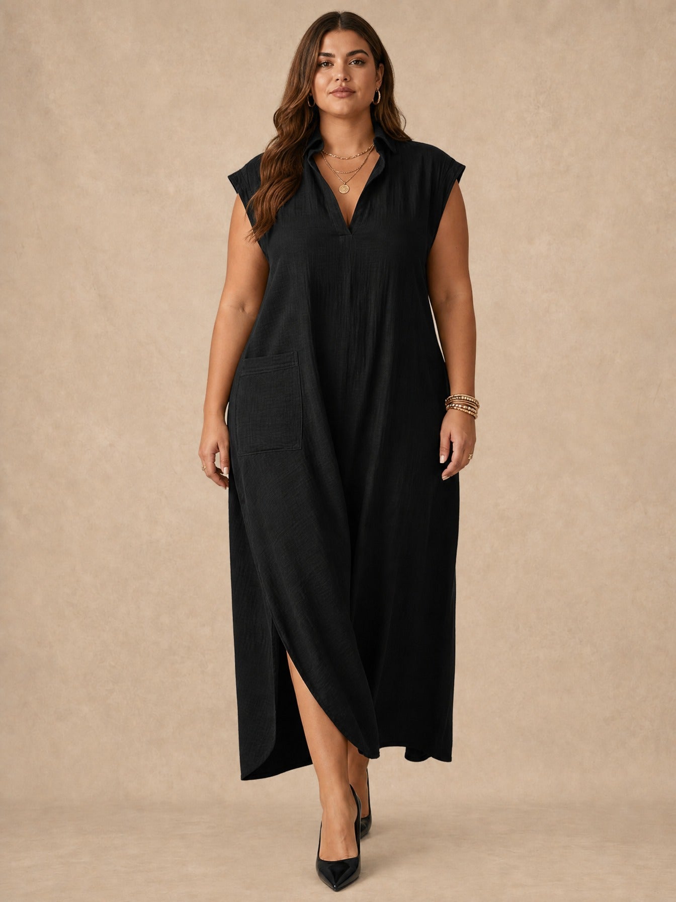 Elara Ruffle Maxi Dress