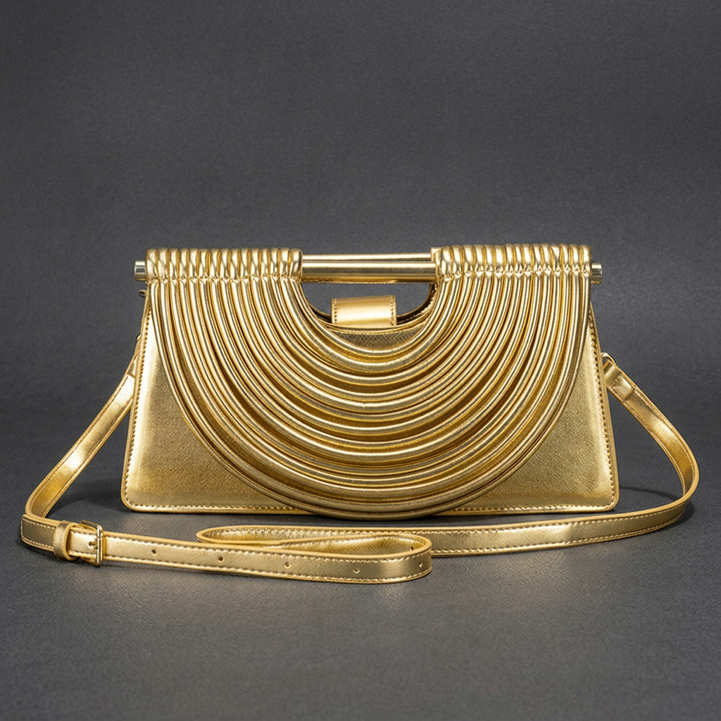 Estelle Ribbed Clutch