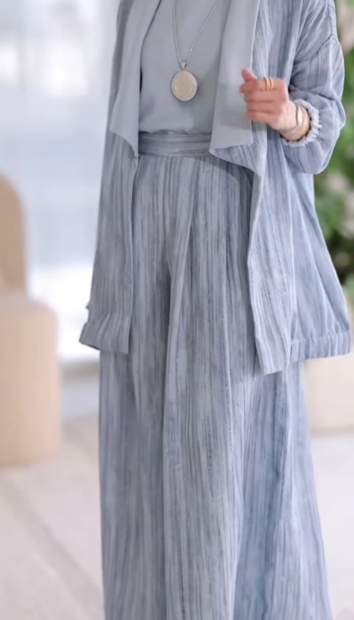 Briar Vertical Striped Casual Three-Piece Set