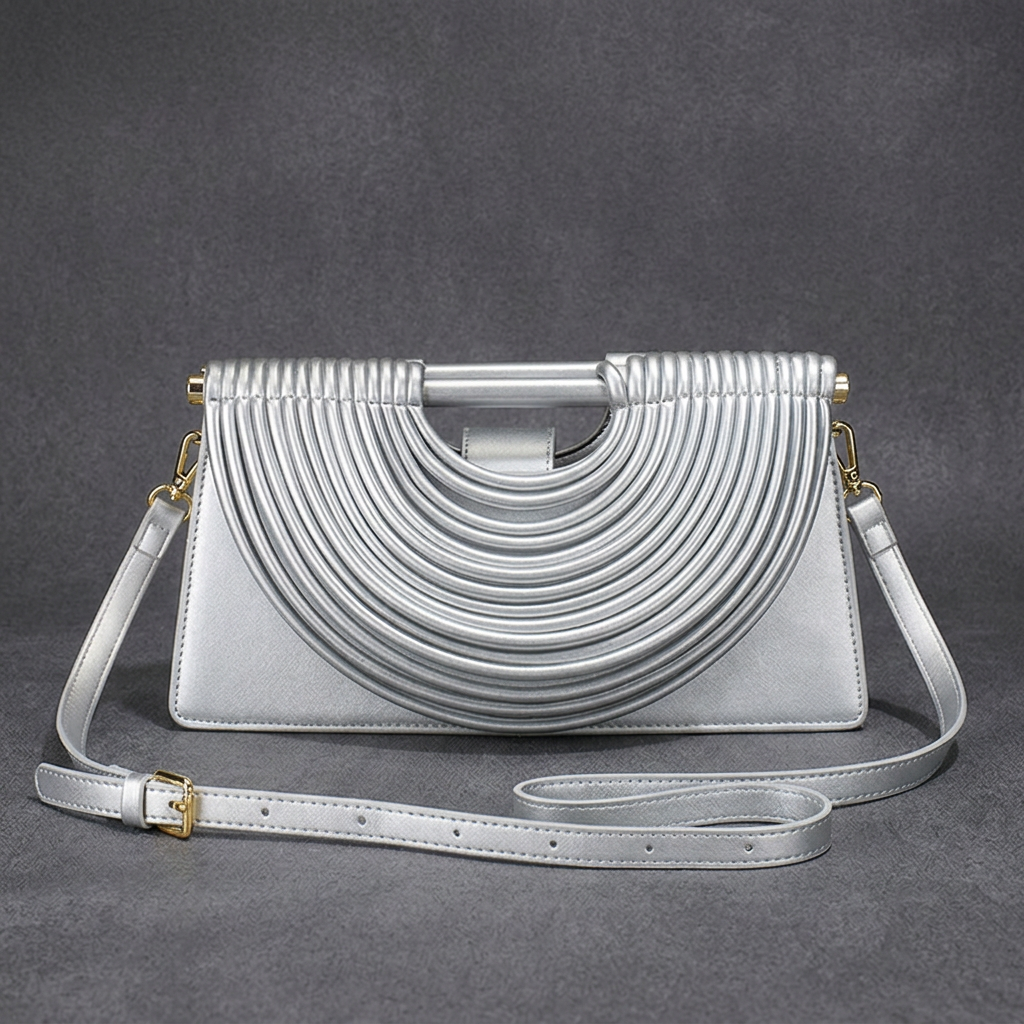 Estelle Ribbed Clutch