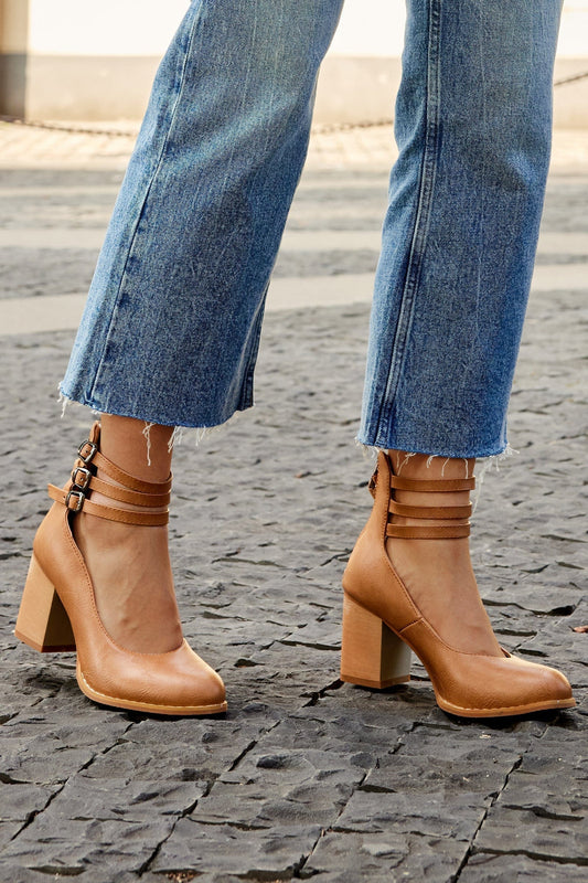 Triple Buckle Heels
