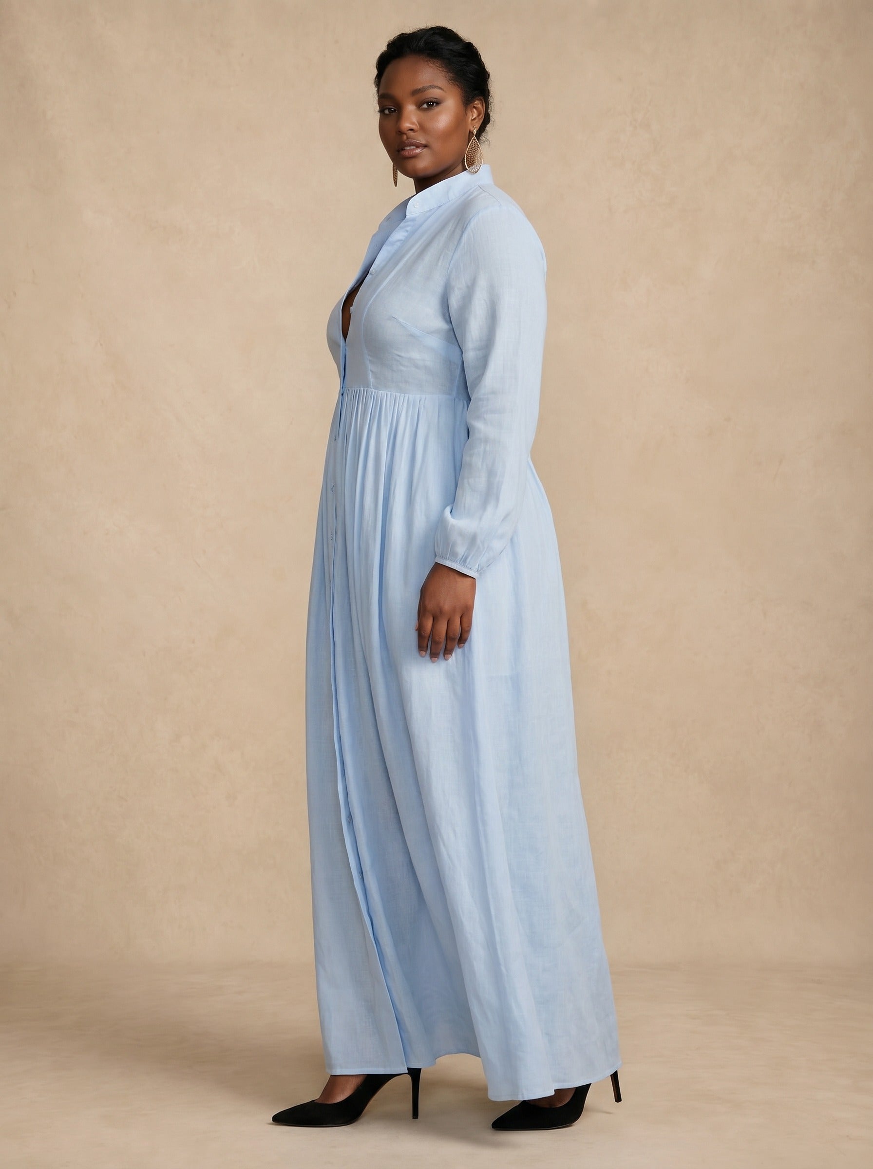 Celine Blue Maxi Dress