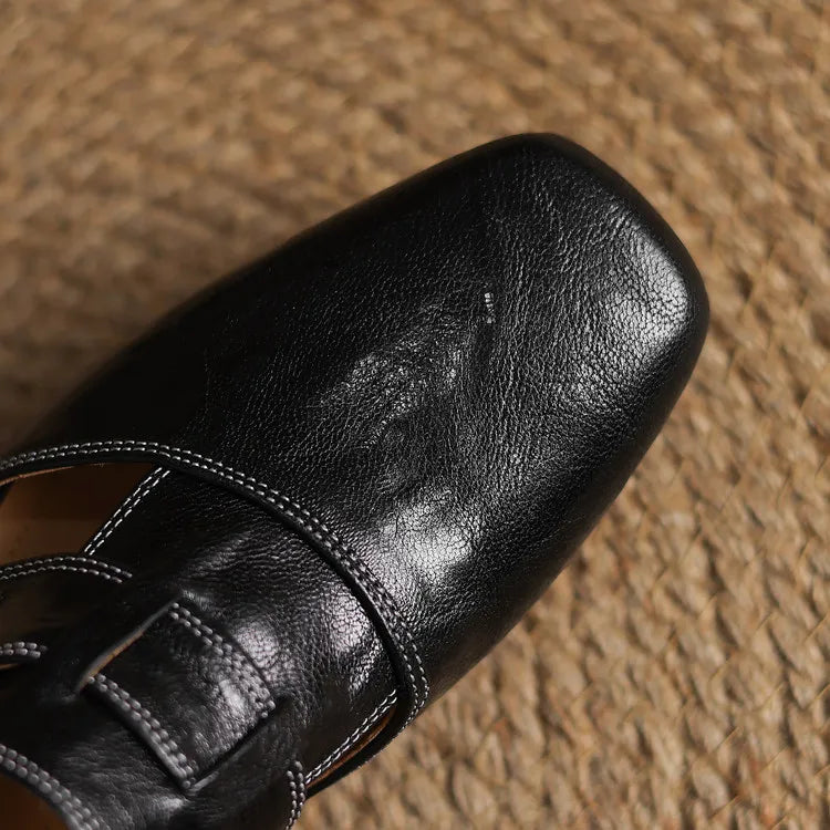 Genuine Leather Mules