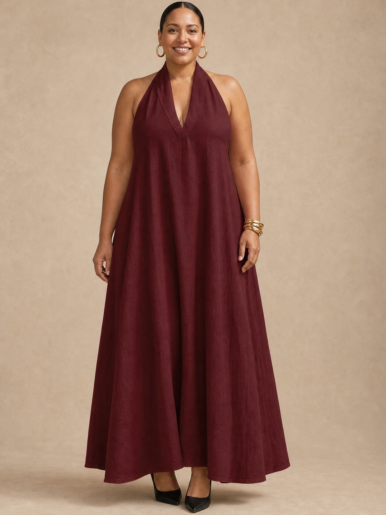 Aveline Halter Maxi Dress