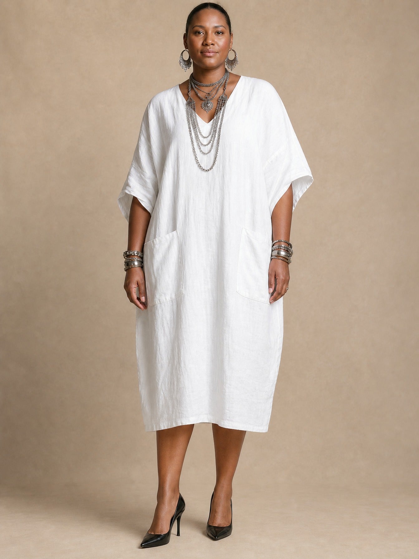 Kaia Relaxed Kaftan Maxi Dress