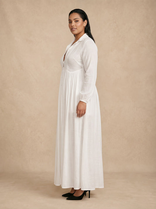 Celine White Maxi Dress