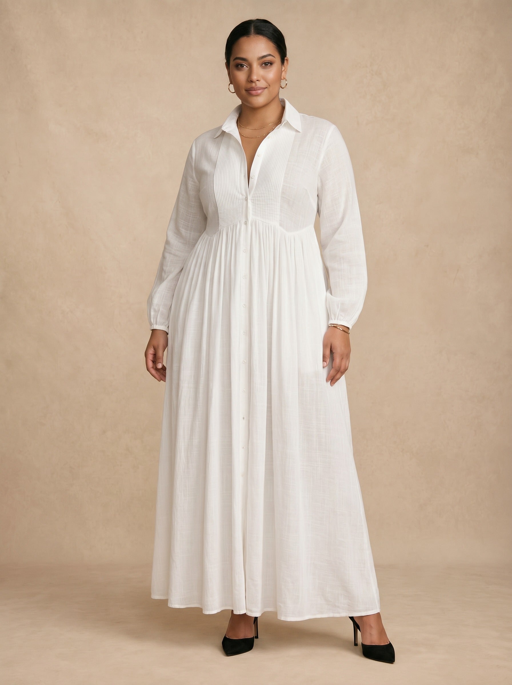 Celine White Maxi Dress