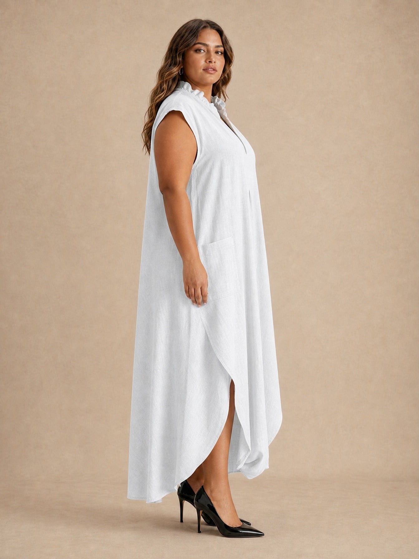 Elara Ruffle Maxi Dress