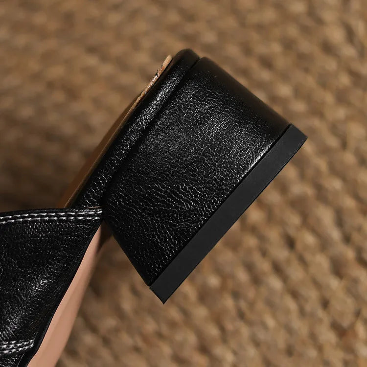 Serena Genuine Leather Mules