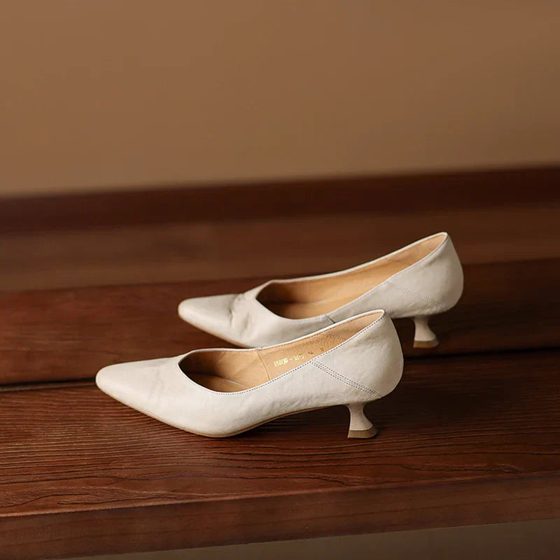 Grace Genuine Leather Heels