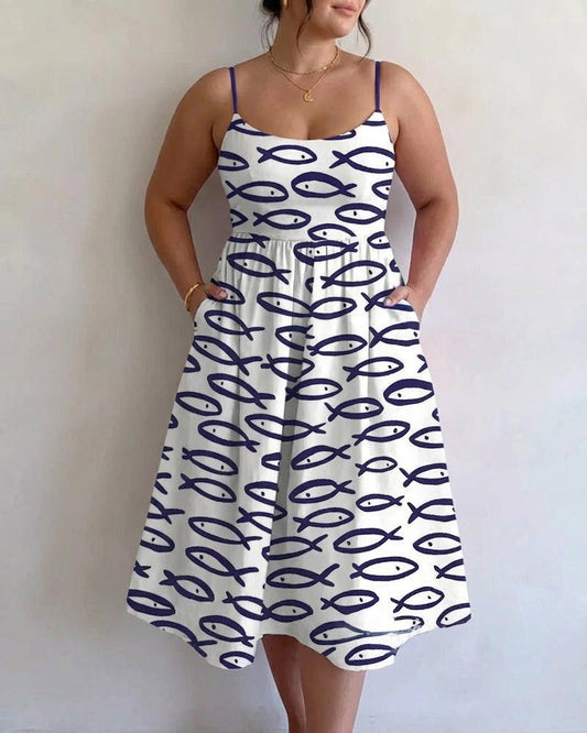 Sablewyn | Coastal Sketch Midi Dress