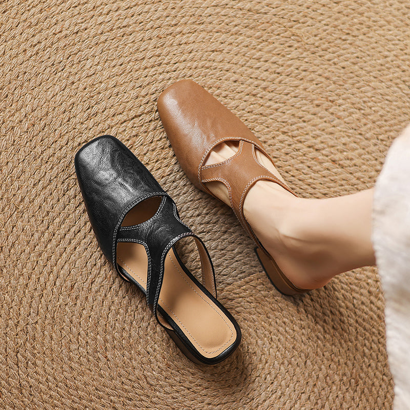 Dessa Genuine Leather Mules