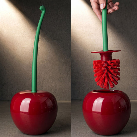 Cherry Toilet Brush Set