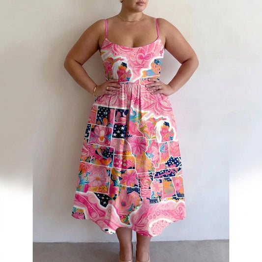Rosavelle | Blush Garden Midi Dress