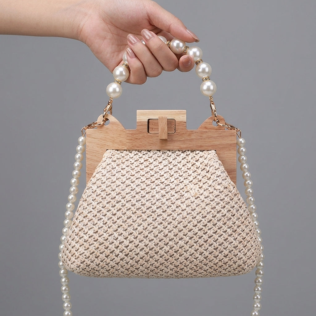 Ivory Pearl Crossbody Bag
