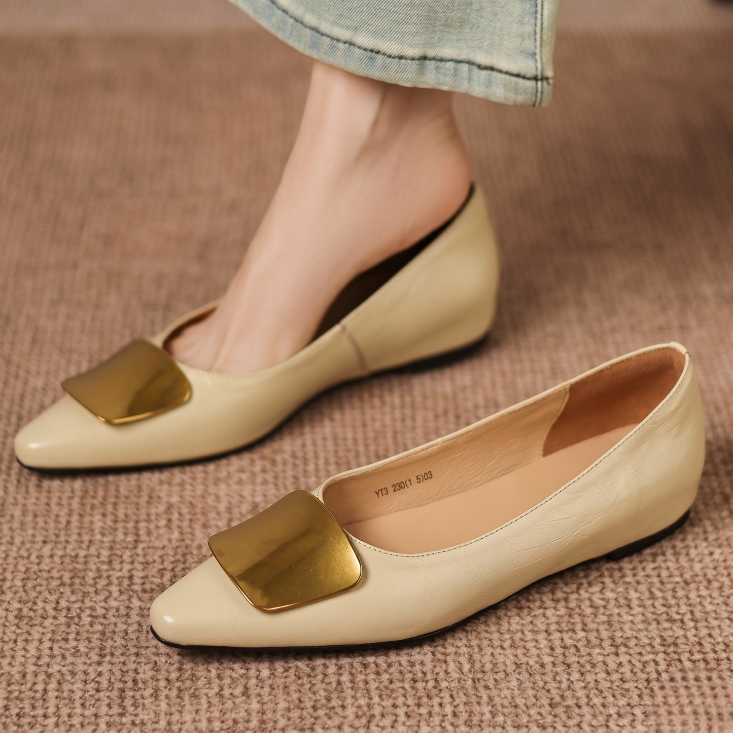 Lorea Genuine Leather Flats