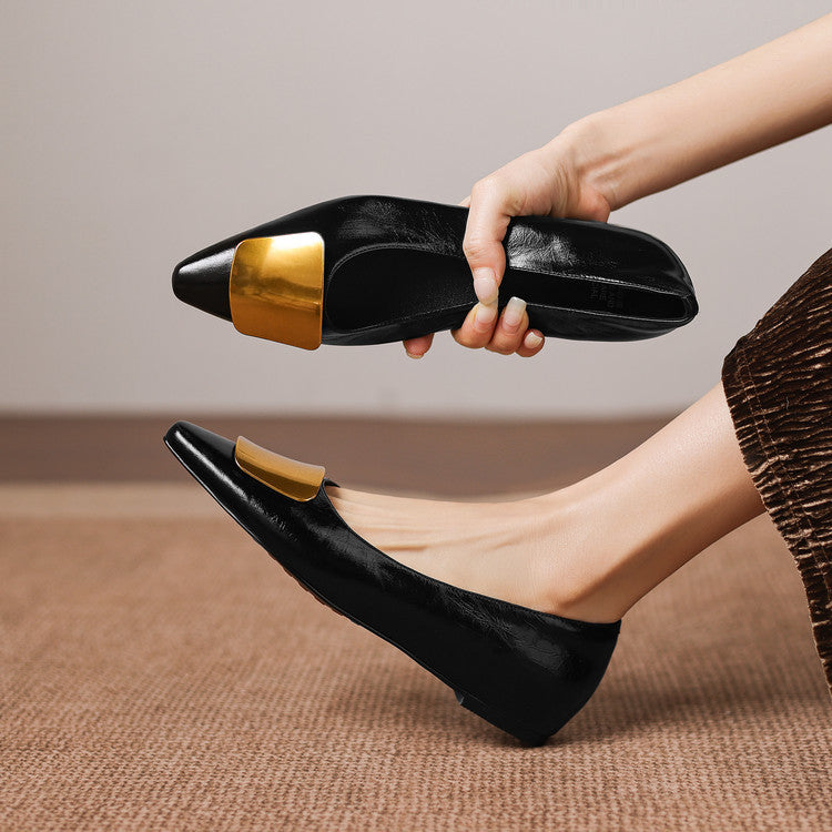 Lorea Genuine Leather Flats