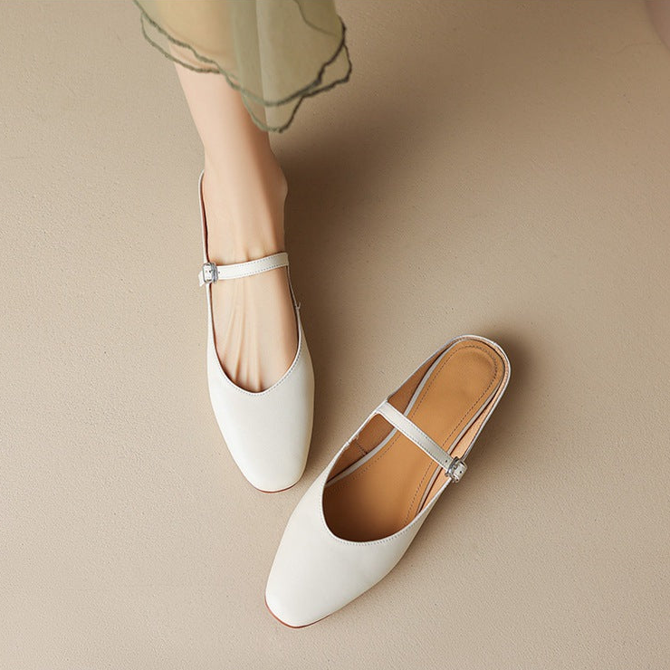 Amini Genuine Leather Mules