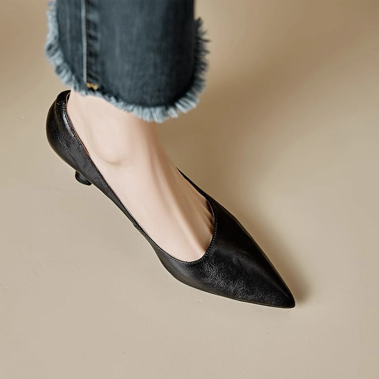 Kolen Genuine Leather Heels
