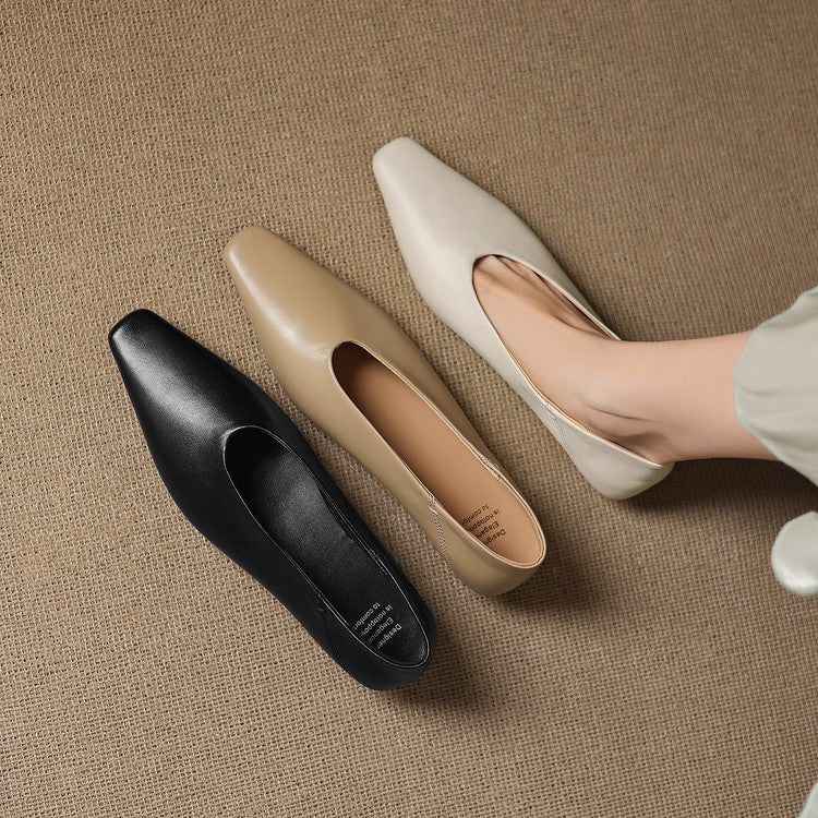 Amira Genuine Leather Flats