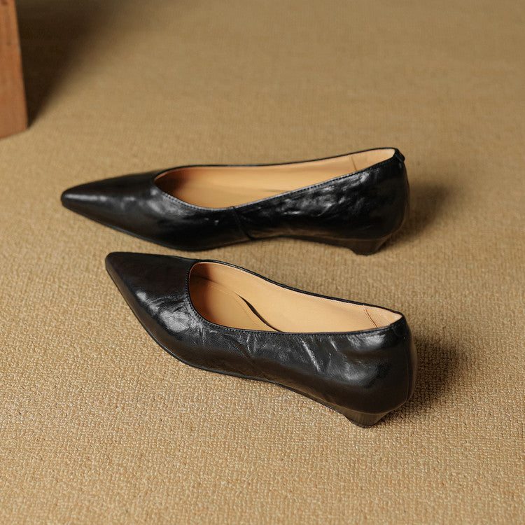 Nera Genuine Leather Flats