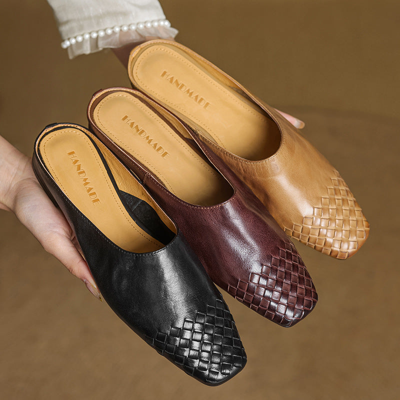 Velsa Genuine Leather Mules