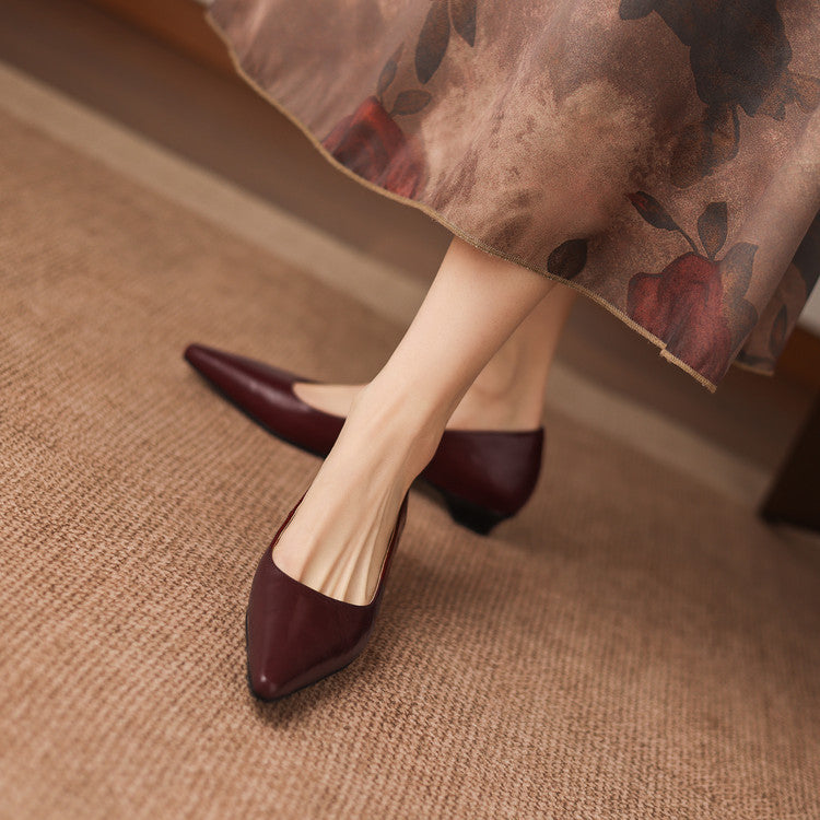 Brisa Genuine Leather Pumps