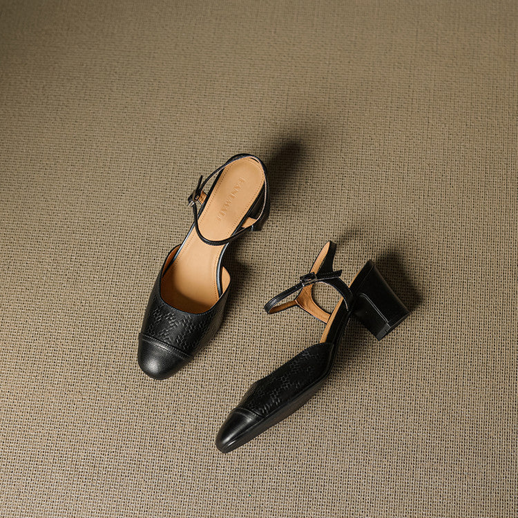 Savira Genuine Leather Heels