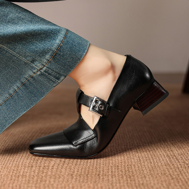 Veyra Genuine Leather Heels