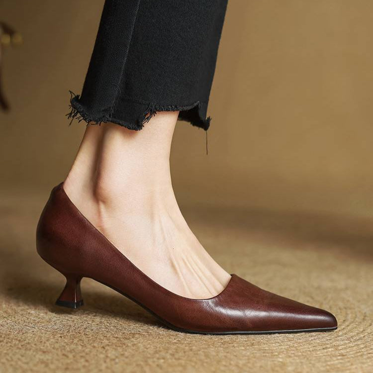 Amar Genuine Leather Heels