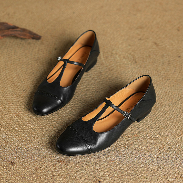 Genuine Leather Flats