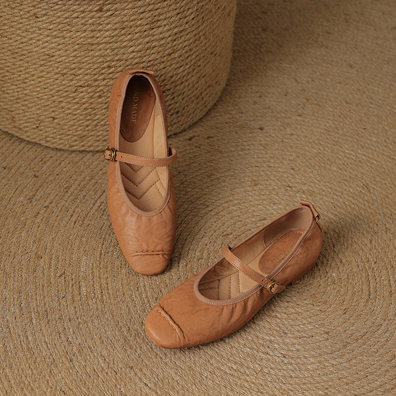 Wani Leather Flats