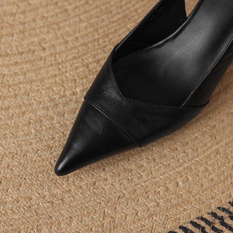 Myla Genuine Leather Heels