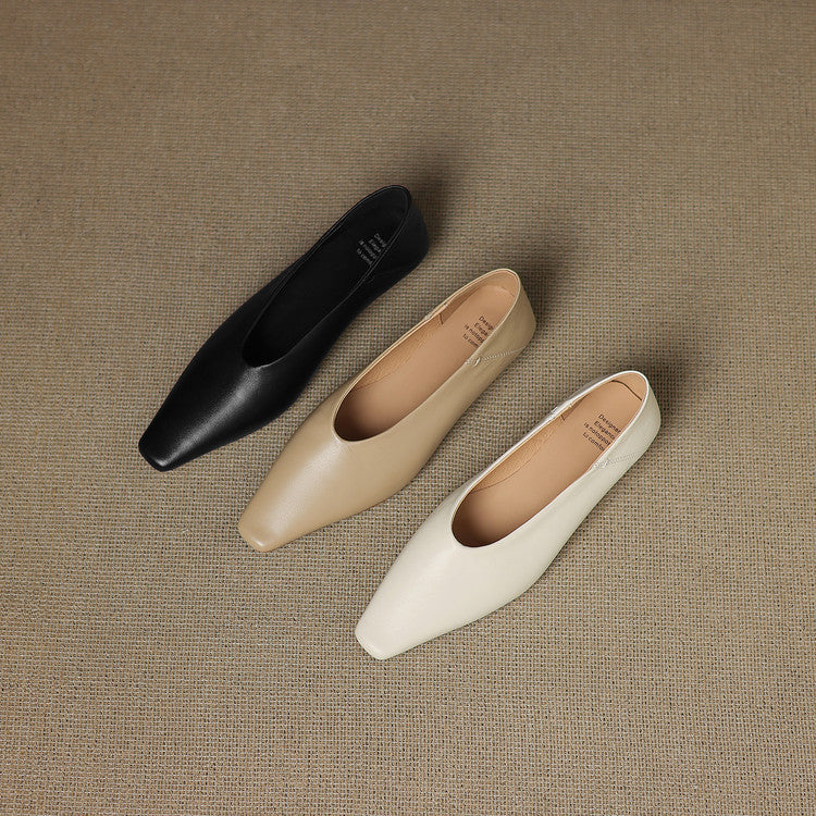 Amira Genuine Leather Flats