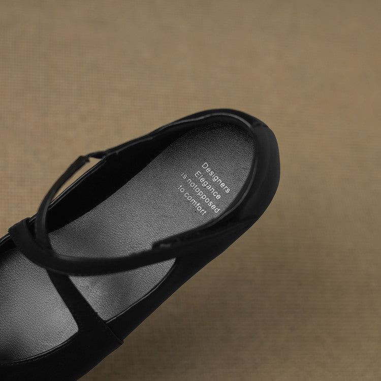 Zeor Genuine Leather Flats