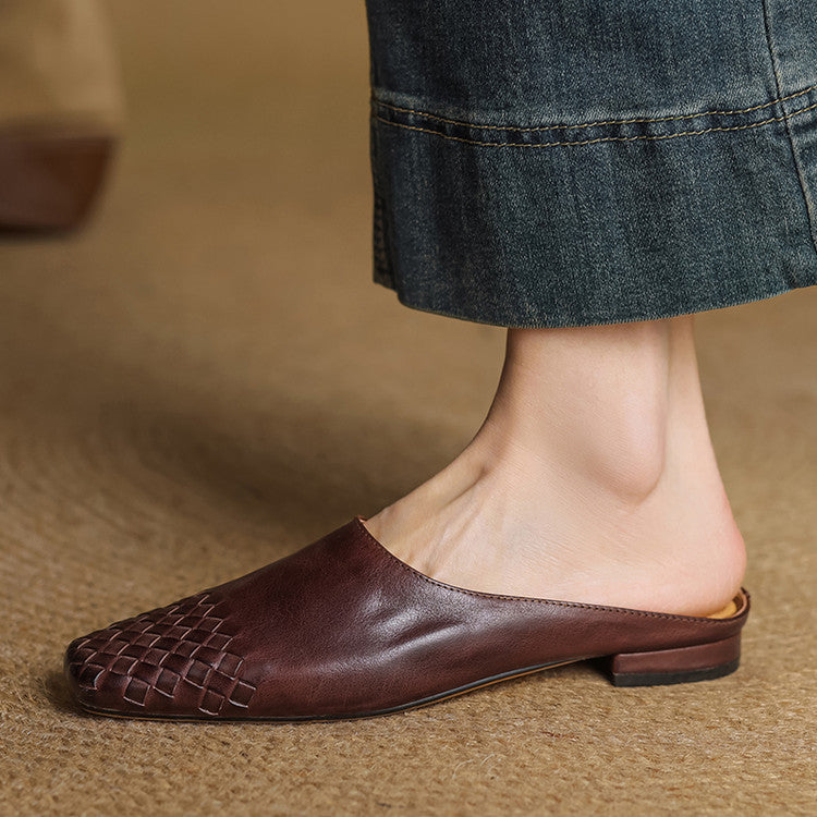 Velsa Genuine Leather Mules