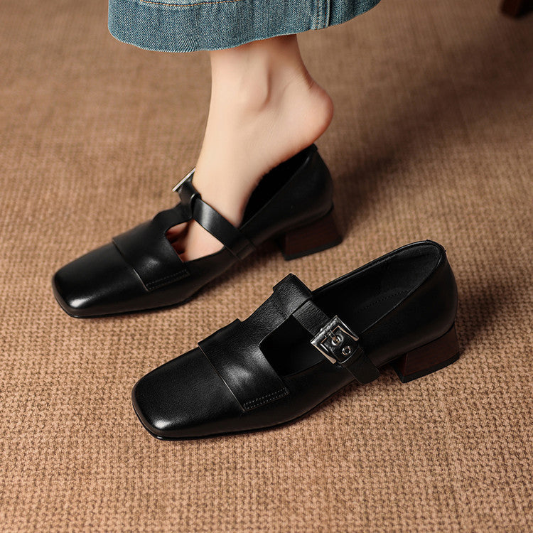 Vela Genuine Leather Heels