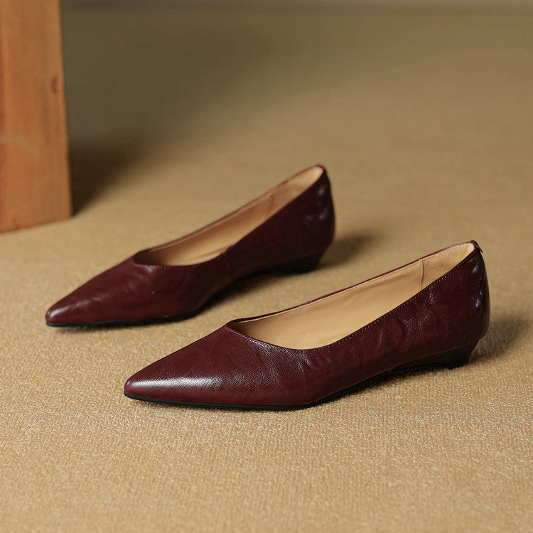 Nera Genuine Leather Flats