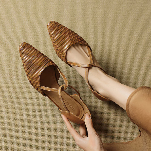 Dona Genuine Leather Heels