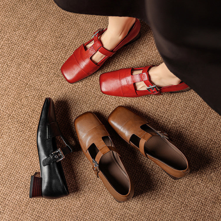Vela Genuine Leather Heels